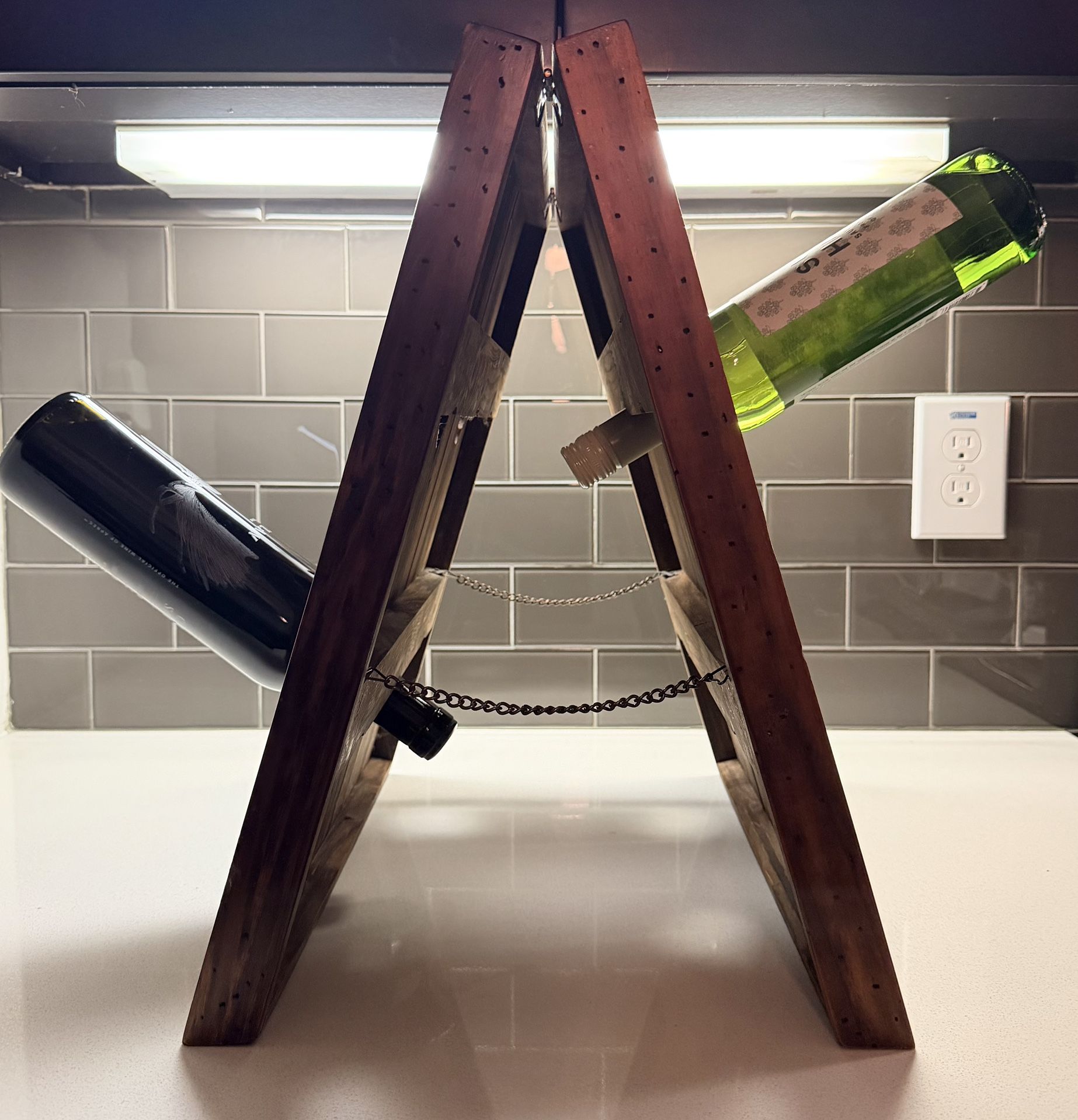 Z Gallerie 12 Bottle Wooden Wine Rack