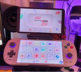 Retroid pocket 6 pro dual screen. Dock 512 sd card and grip