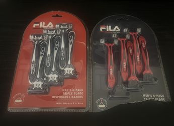Fila Men’s 6 Pack Triple Blade Razors