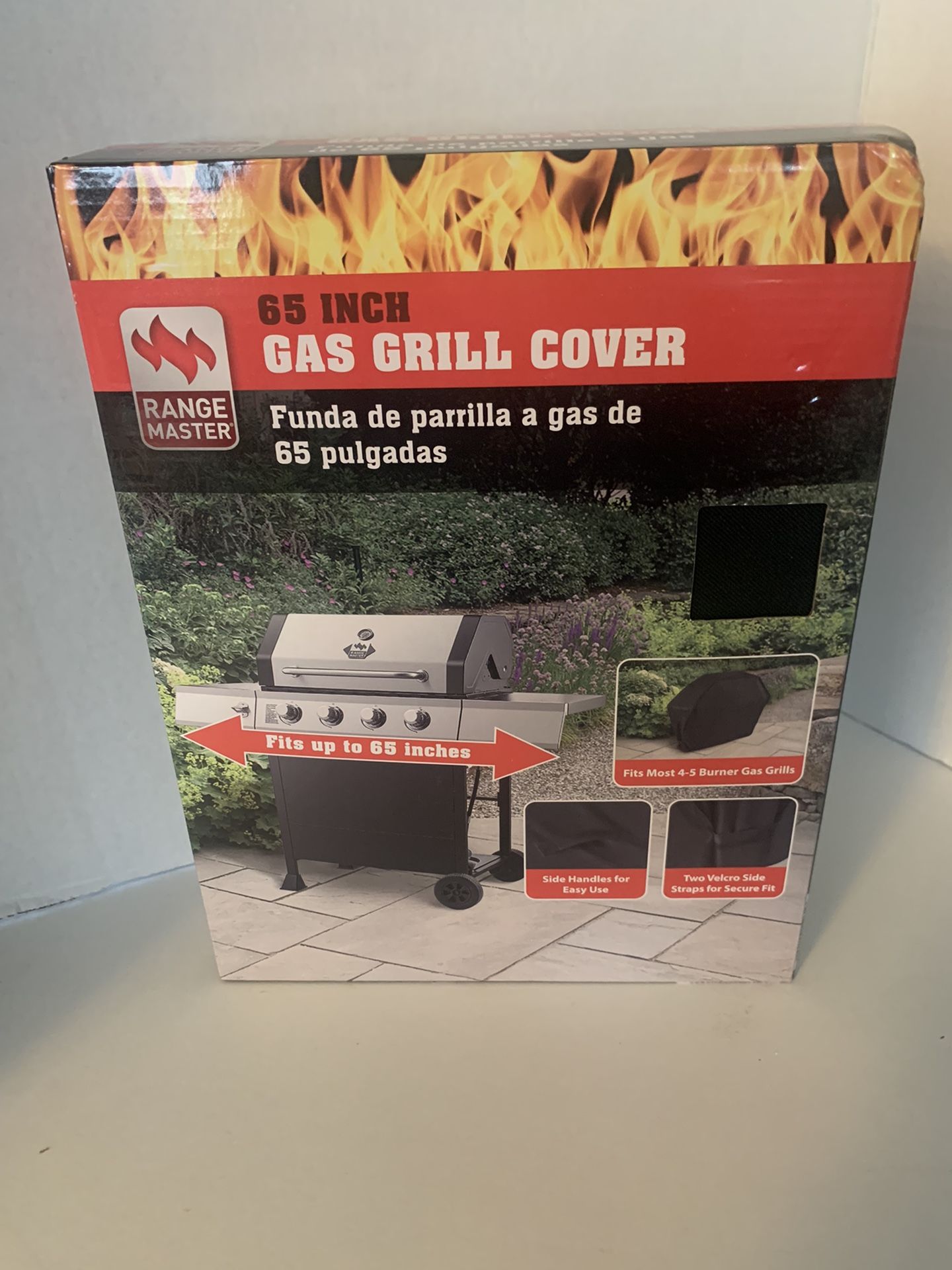 New Range Master WATER RESISTANT Gas Grill Cover - Fits up to 65" WIDE Black