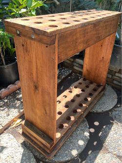 Walking Stick Storage Rack with wells