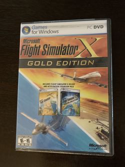 Microsoft Flight Simulator X Gold Edition for Windows PC DVD