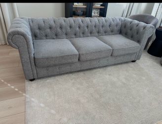 Tufted sofa- couch- farmhouse- furniture