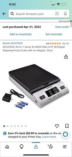 ACCUTECK All-in-1 Series W-8250-50bs A-Pt 50 Digital Shipping