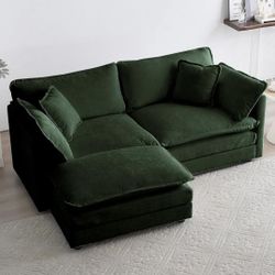 New: 77 Inch Green Loveseat!