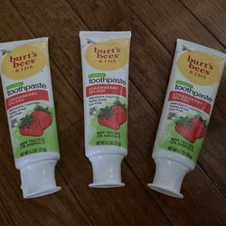 Lot of 3 Burt’s bees kid toothpaste