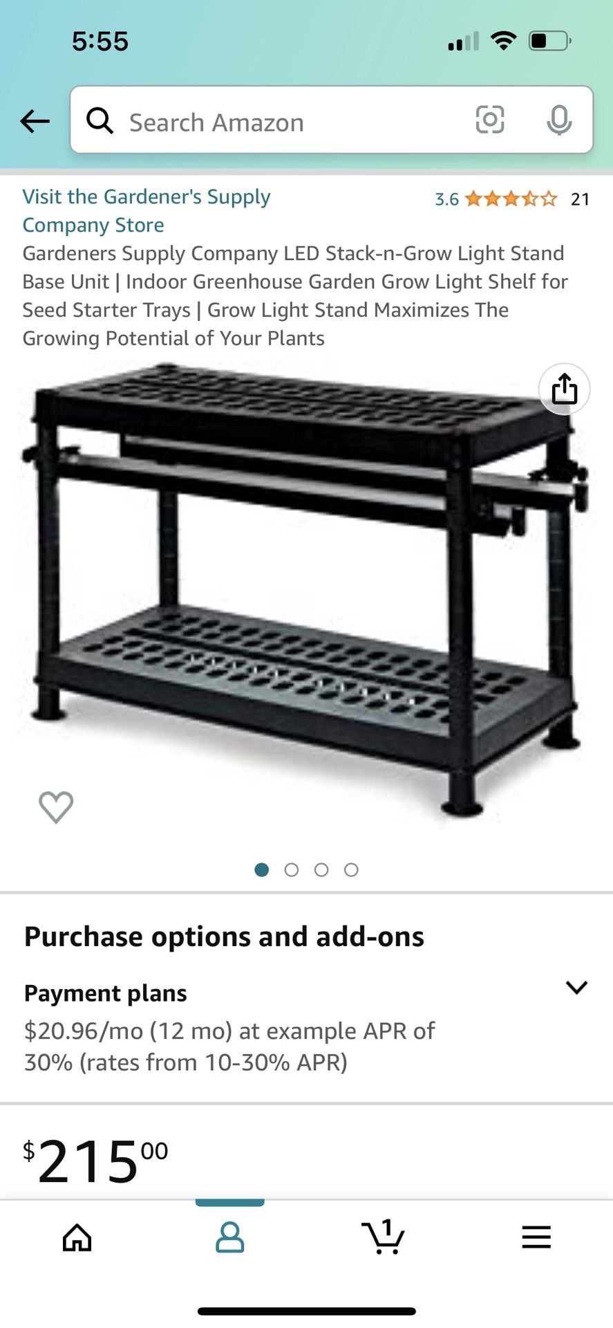 Gardeners supply Indoor Grow Light System
