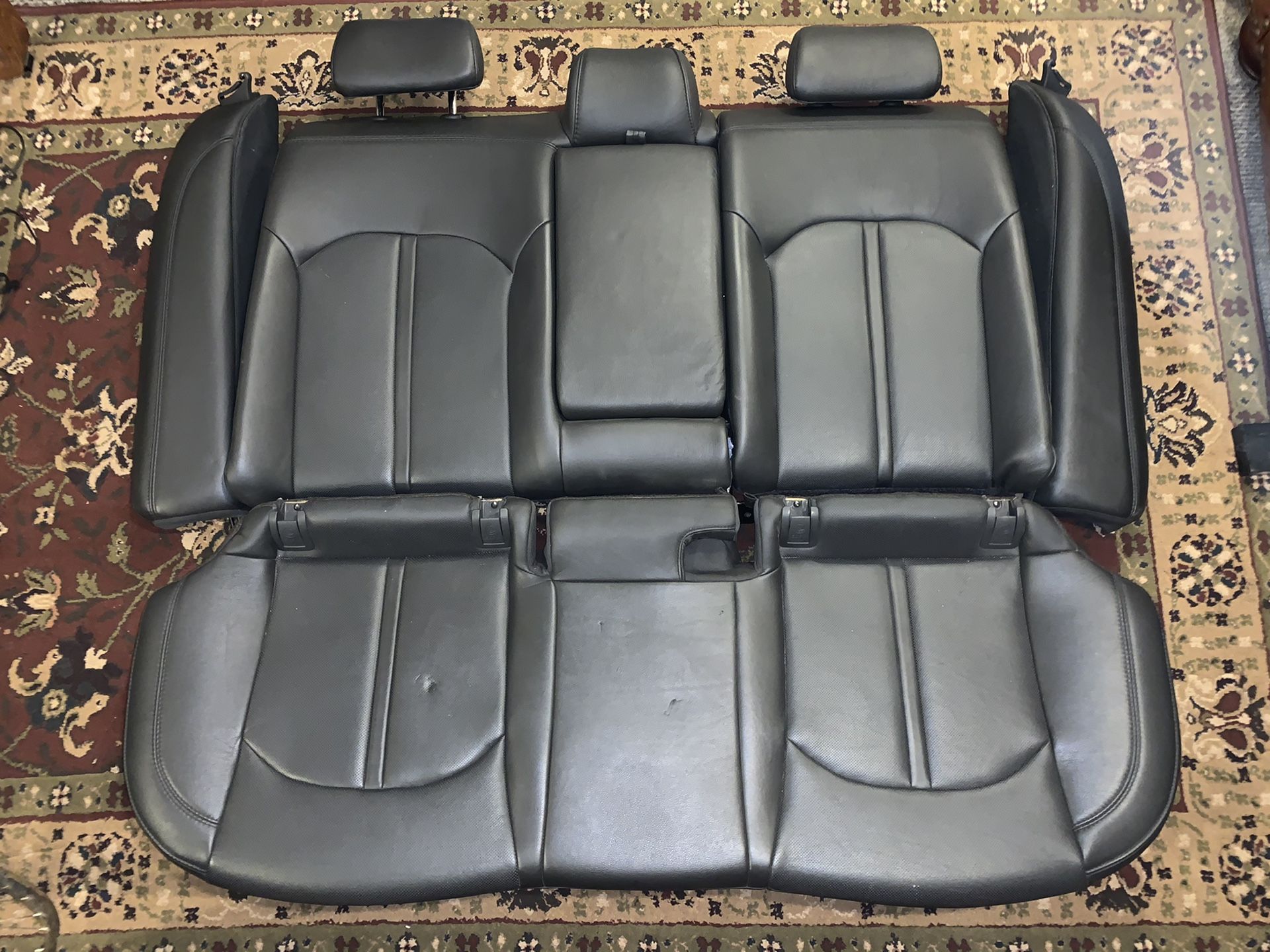 Hyundai Sonata Black Leather Rear Seat