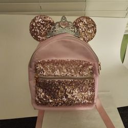 RARE Disney Cruise Line DCL Bibbidi Bobbidi Boutique Backpack PInk bippity