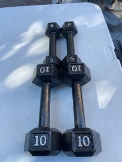 CAP Barbell 10lb Cast Iron Hex Dumbbell, Single