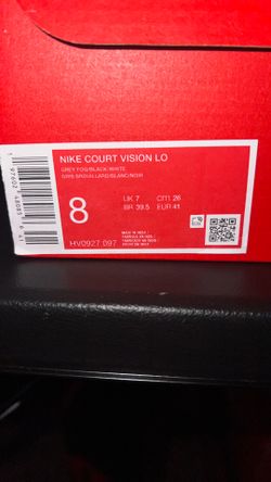 Nike  Court Vision Lo size 8