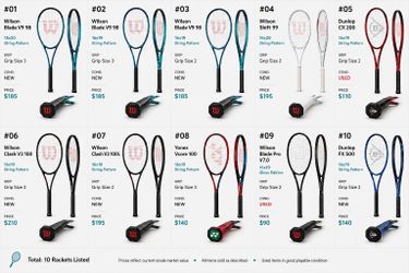 🎾 Tennis Rackets For Sale – Wilson, Yonex, Dunlop | New & Used | Multiple Models