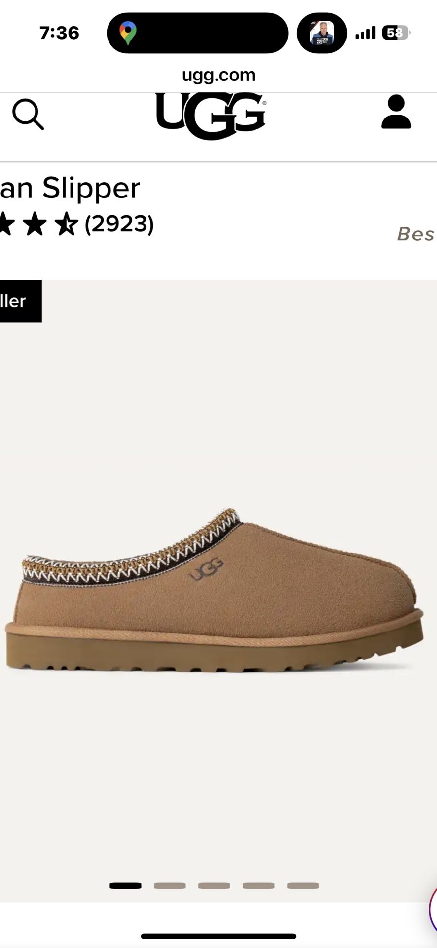 UGG Woman’s Tasman - Woman’s Size 5