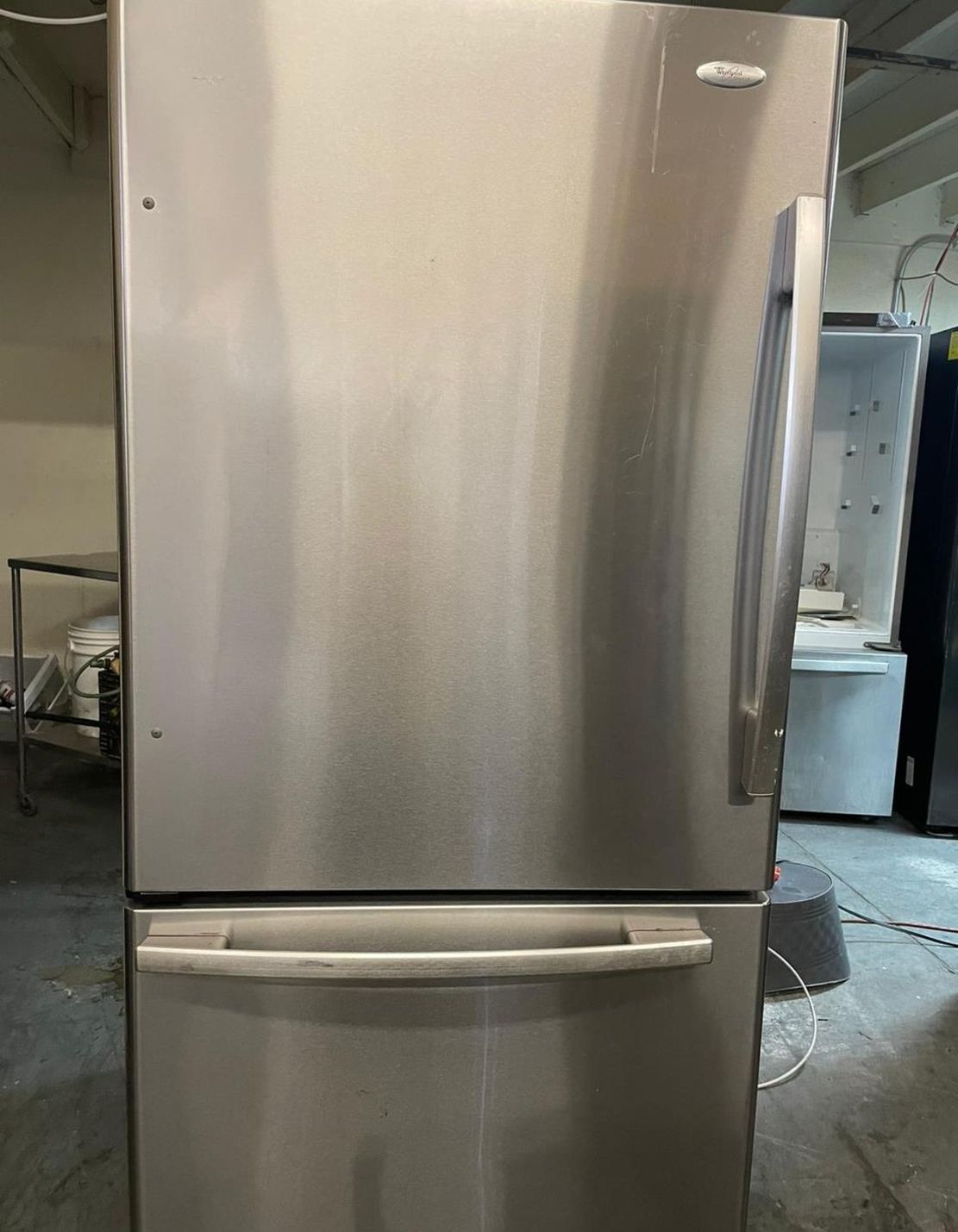 Amana Bottom Freezer Stainless Steel Refrigerator Fridge
