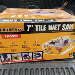 Workforce 7" Wet Tile Saw