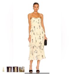 Almost New Yellow Self-Portrait Dress Size 4