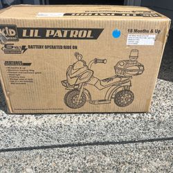 Kid Lil Patrol Motorcycle 