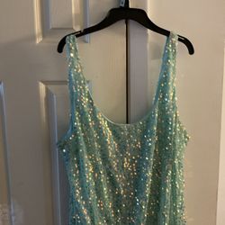 Aqua Sequin Dress