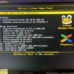 64 In 1 Bootable USB Drive (Kali, Tails,etc..)