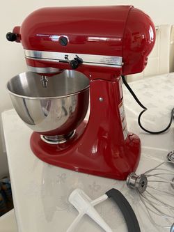 KitchenAid mixer with accessories