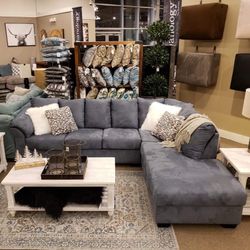 Darcy Steel LAF Sectional / couch /Living room set