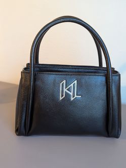 black Karl Lagerfeld Paris Nouvelle satchel.