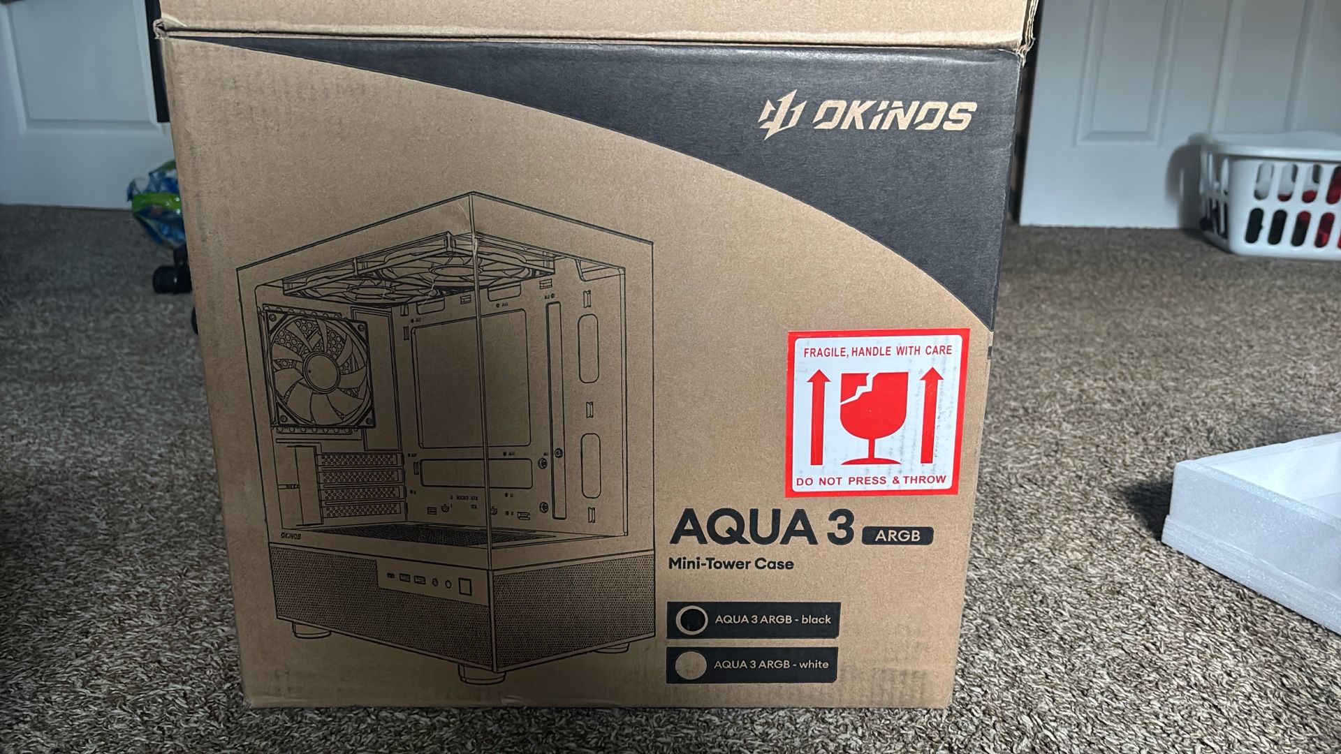Okinos Aqua 3 Mini Tower Case-black