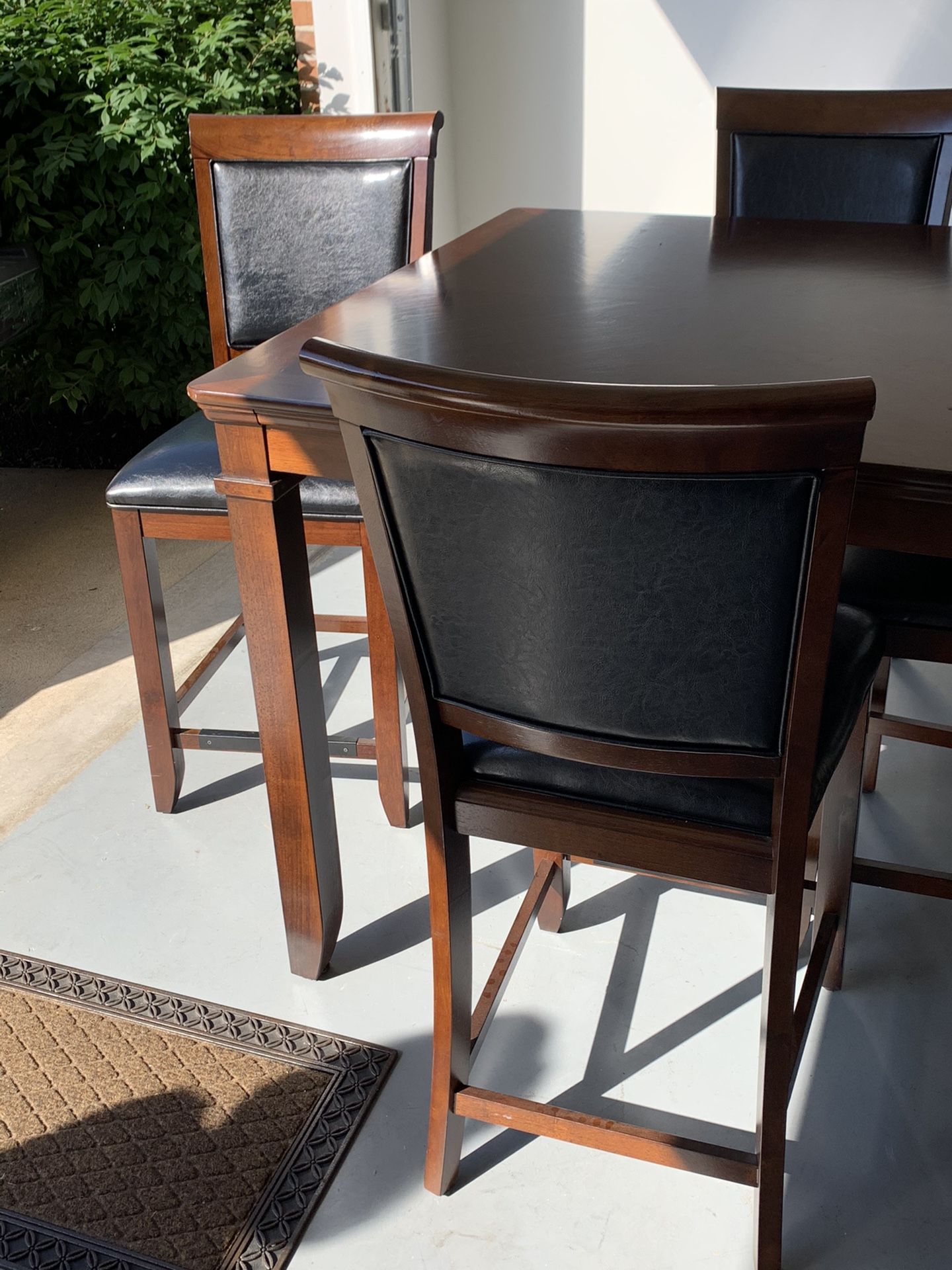 High Top Kitchen Table & 4 Chairs