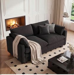 Brand new in the box- Gizoon 75” Small Cloud Loveseat Couches for Living Room, 2 Seater Love Seat Sofa with Comfy Deep Seat, Small Washable Couches wi