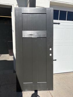 New exterior fiberglass door