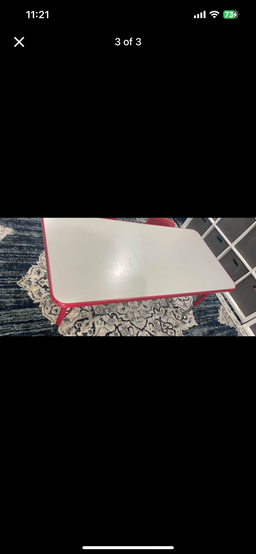 Kids Table 4x2 Ft, Adjustable Hight