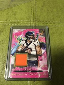 Bo Nix Inception RC Player Worn Jersey Patch /99