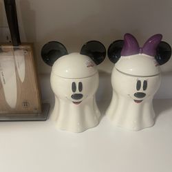 Disney Halloween Ghost Mickey & Minnie Cannisters