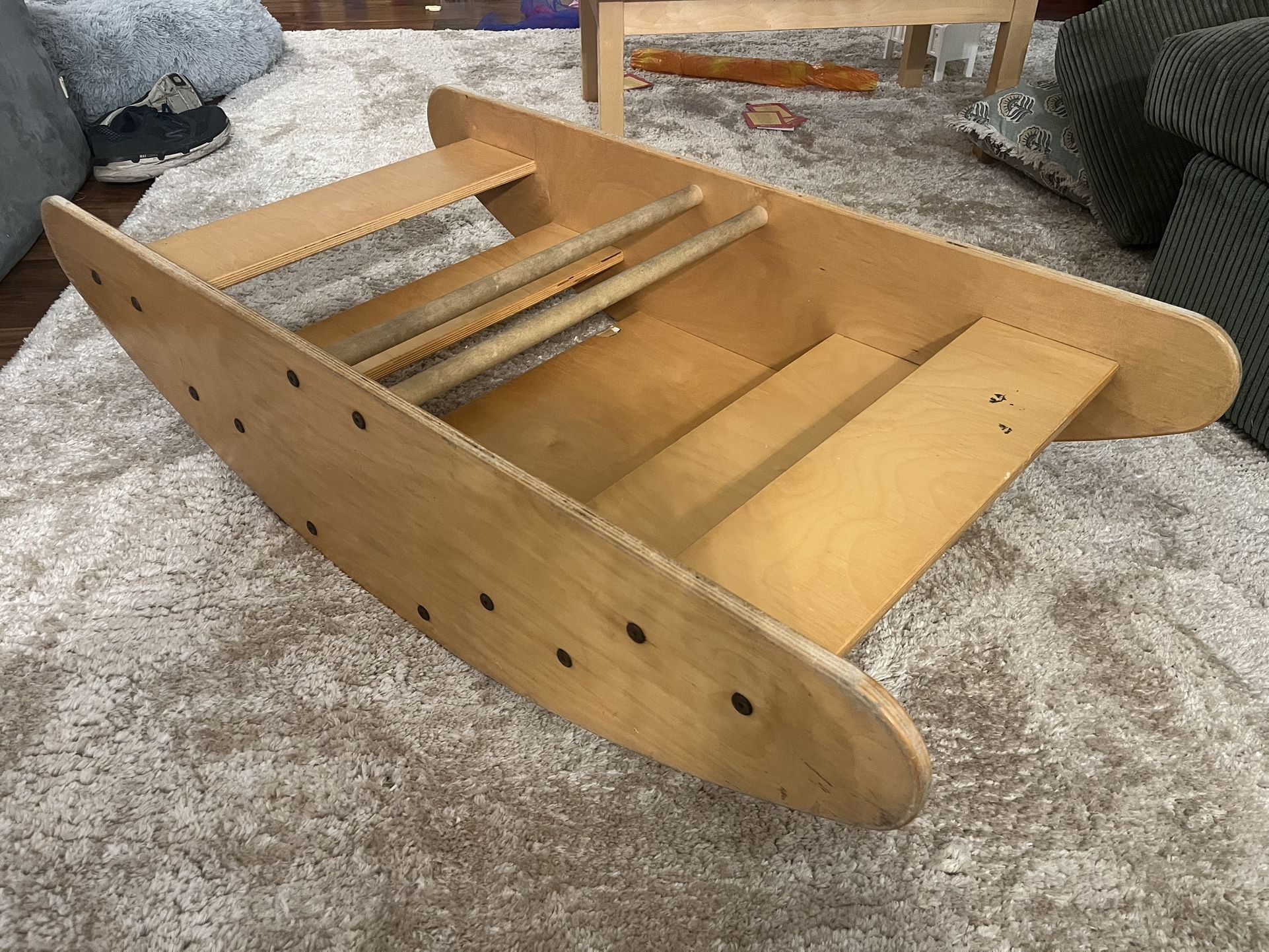 Montessori Rocking Boat and stairs 