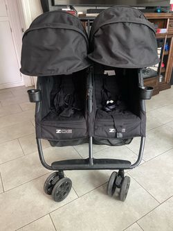 ZOE Double Stroller Black
