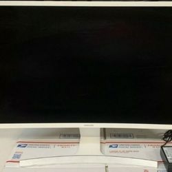 Samsung 27” LED curved Monitor HDMI VGA Computer Desk Monitor