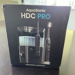 Aquasonic Home Dental Center PRO – Brushing & Flossing Made Easy – Brush & Floss – Power Toothbrush