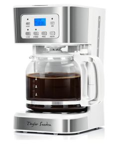 Taylor Swoden 12-Cup Programmable Coffee Maker, Regular & Strong Brew Drip