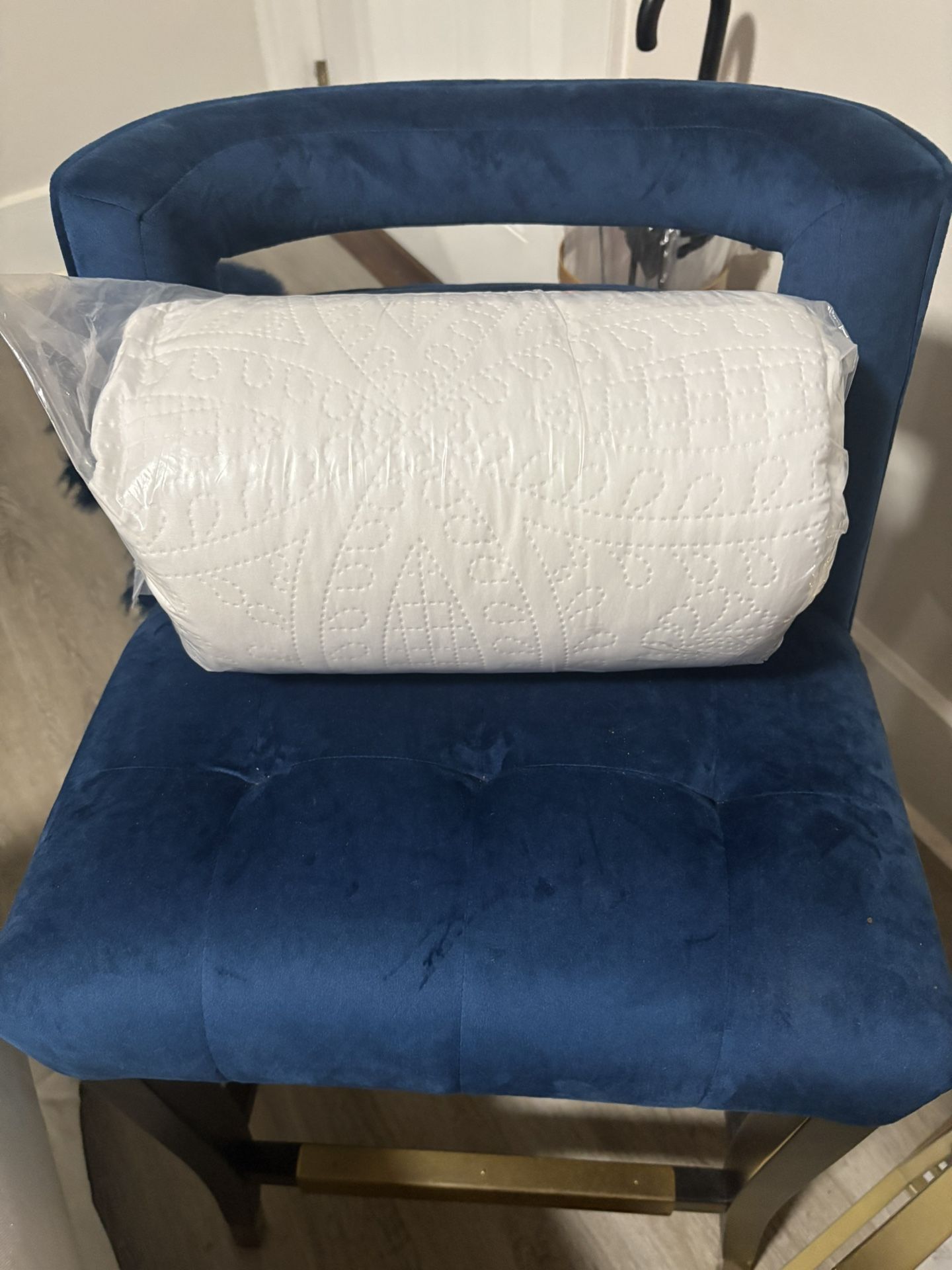 King Size 3 Piece Quilt Set - White