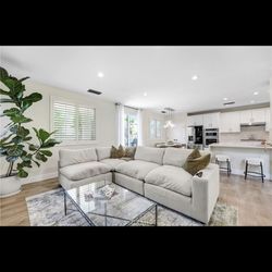 Living Spaces Paloma Sectional Cloud Couch