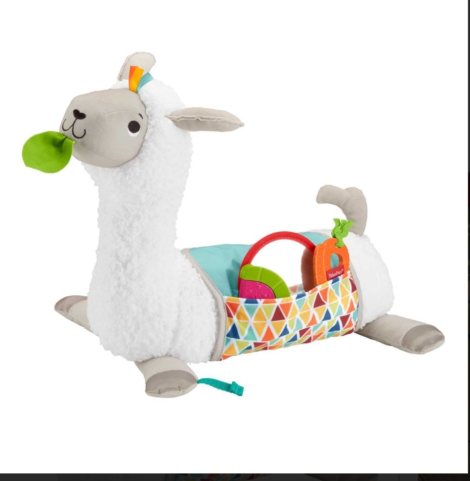Fisher-Price Baby Toy Grow-with-Me Tummy Time Llama Wedge: Supportive Fun for Your Little One!