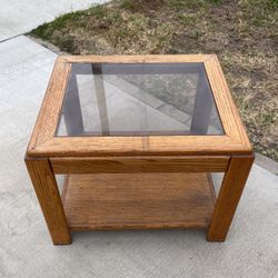 Glass End Table