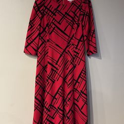 Calvin Klein. Red dress. Size 10. Christmas Party