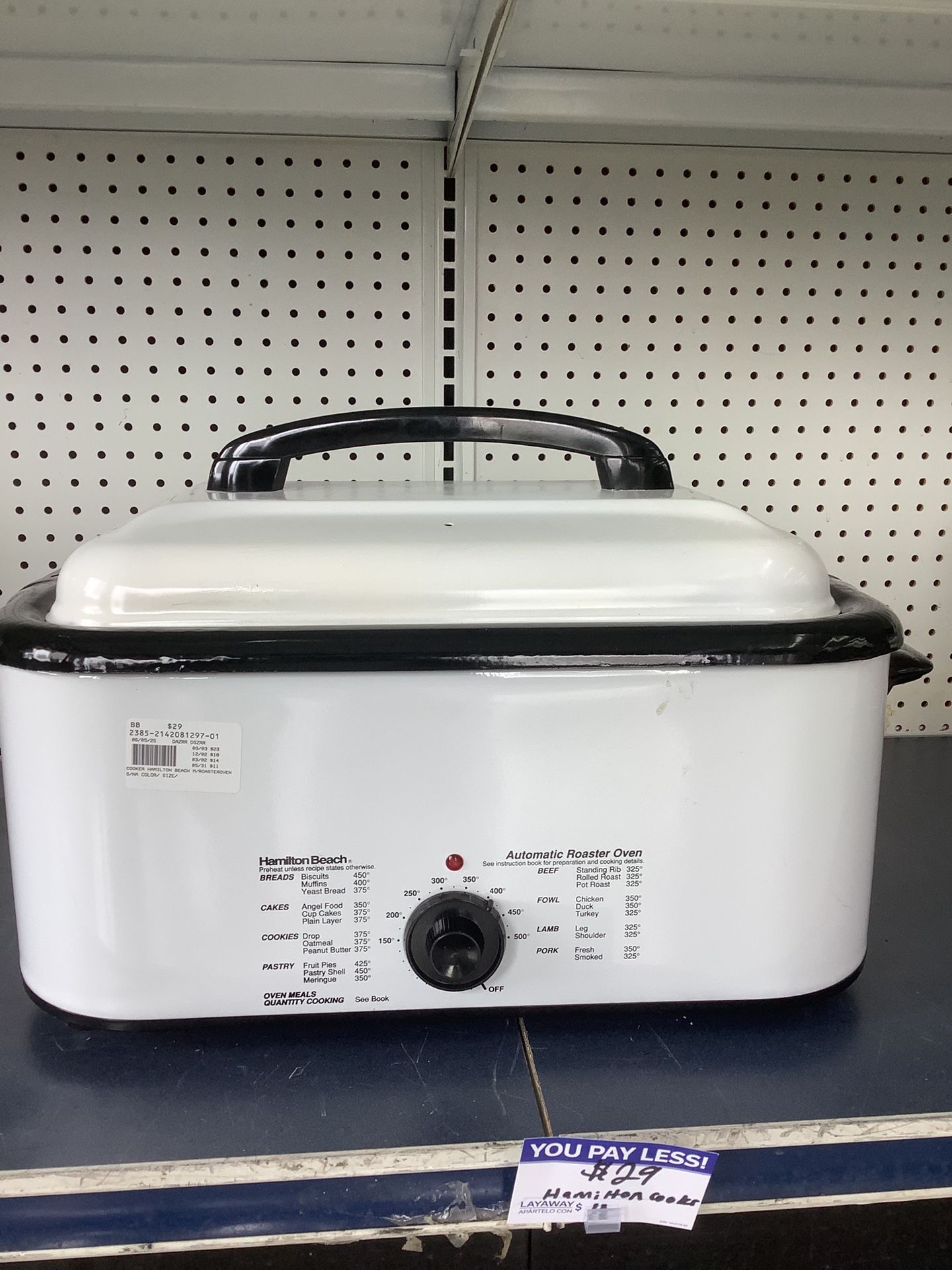Cooker Hamilton Beach Roaster Oven