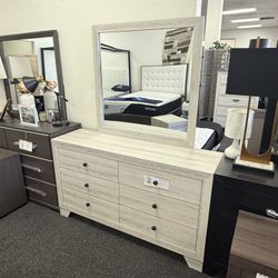 Dresser And Mirror