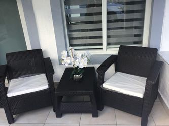 Set de Resina  solida para patio