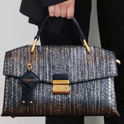 Tote Snake Pattern Handbag 