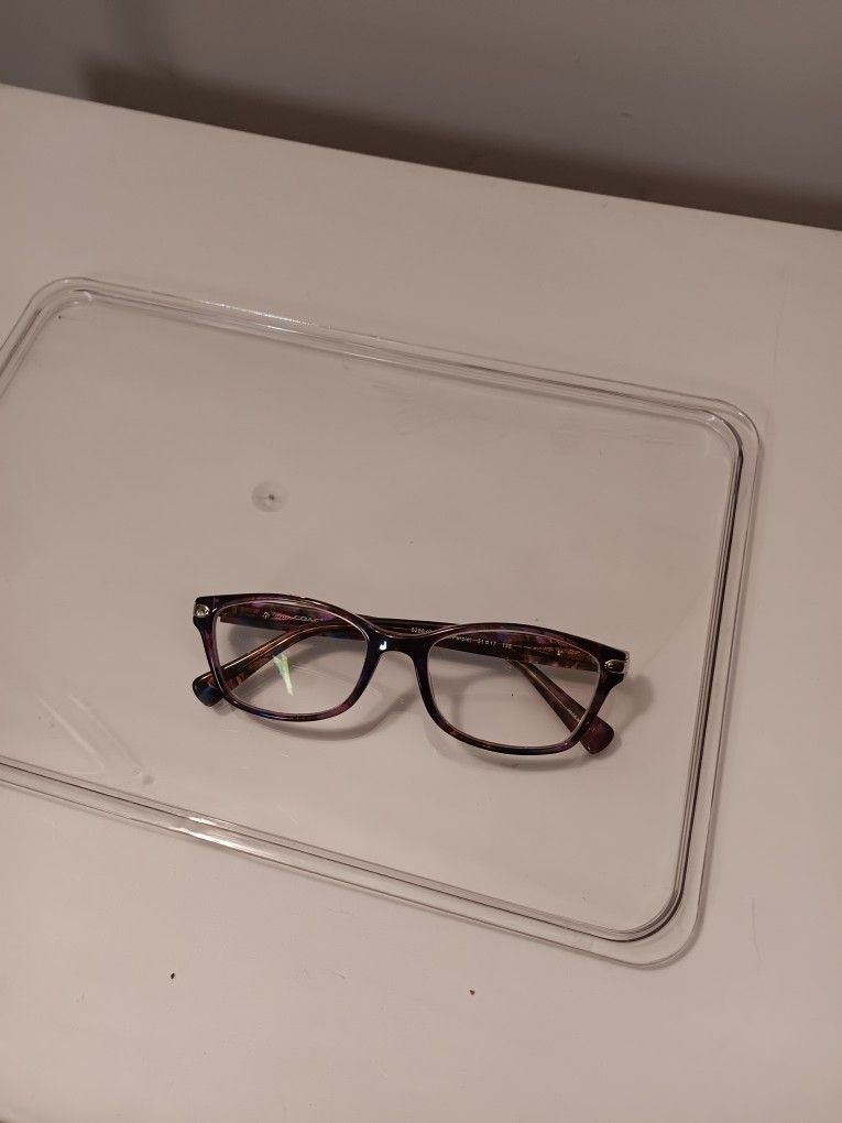 Coach HC 6065 Confetti Purple Womens Eyeglasses Frames Size 51 17 135