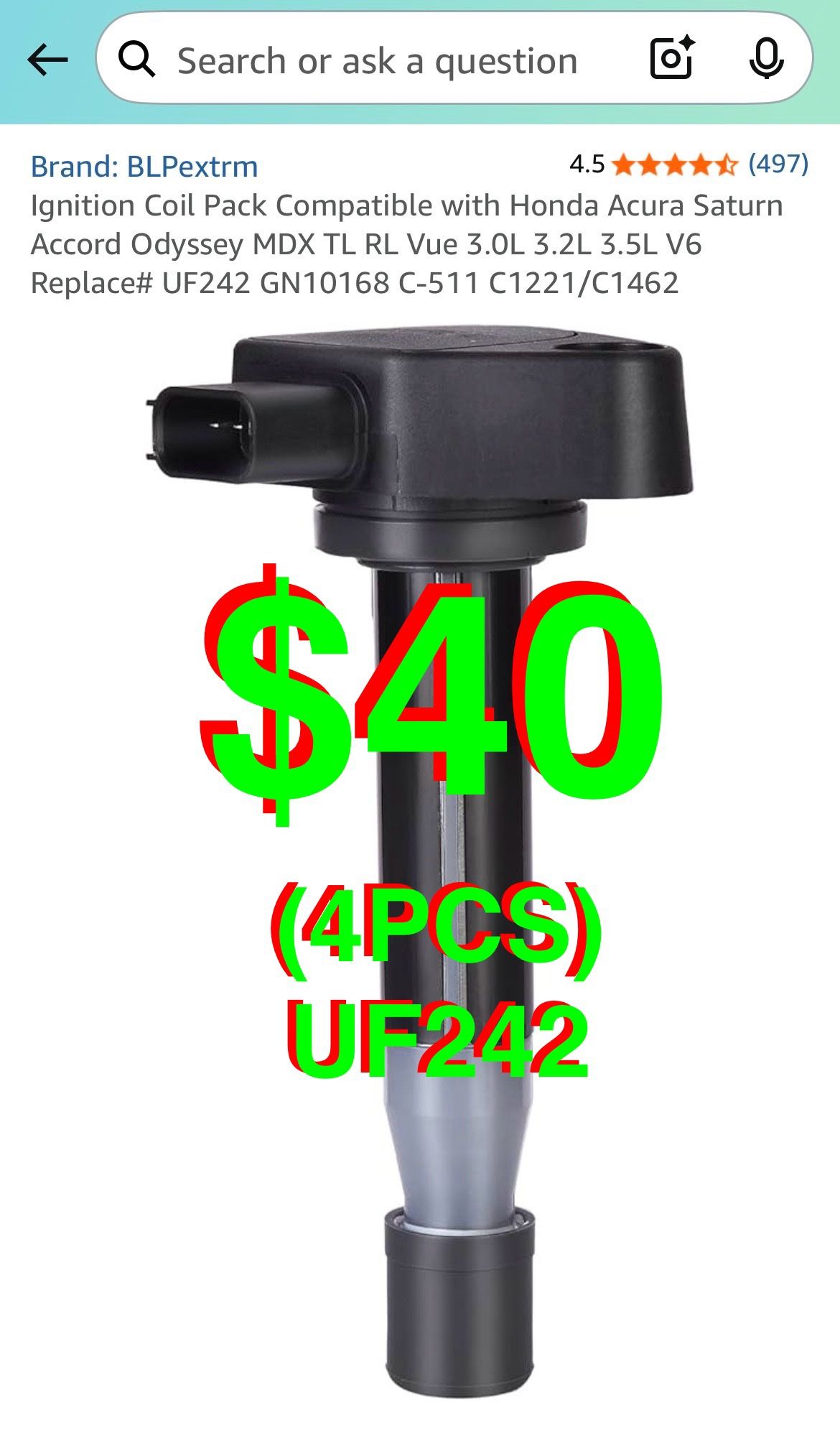 BLPextrm - Ignition Coil Packs (4PCS) UF242