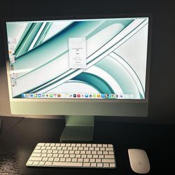 24" 2023 IMac green edition for sale only 1 month old (like new)